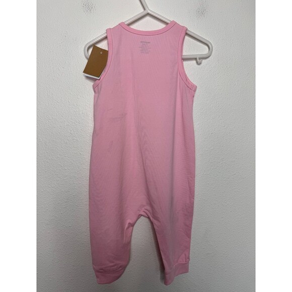 Minizone Baby Girls 6-12 Months Romper Jumpsuit Pink Sleeveless Stretchy NWT - Picture 7 of 9